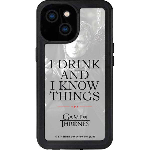 Game of Thrones: Tyrion Lannister Quote iPhone 15 Waterproof Case